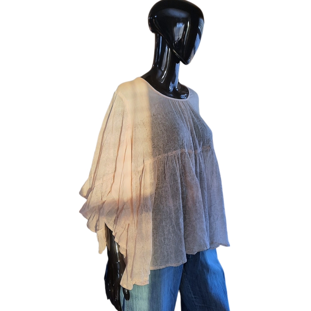 ivy jane Boho Novelty Top | Light Pink | Size XL - Picture 6 of 15